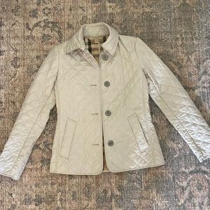 Burberry Brit Beige Copford Diamond-Quilted Jacket